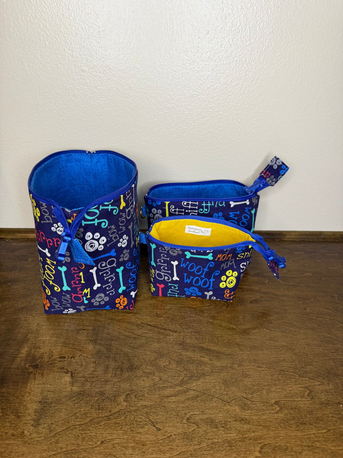 Zipper Bucket Bag - Woof Sniff Ruff
