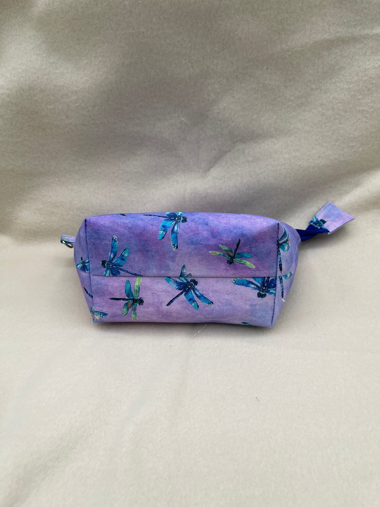 Zipper Bucket Bag - Purple Dragonflies