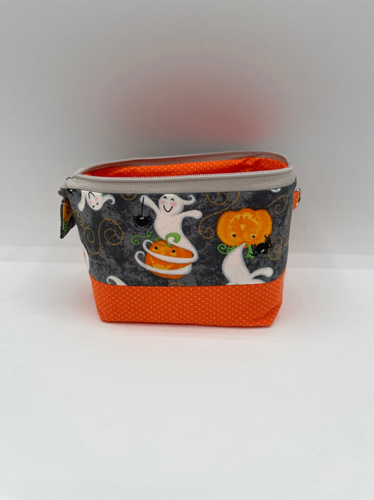 Zipper Bucket Bag - Halloween Ghosts