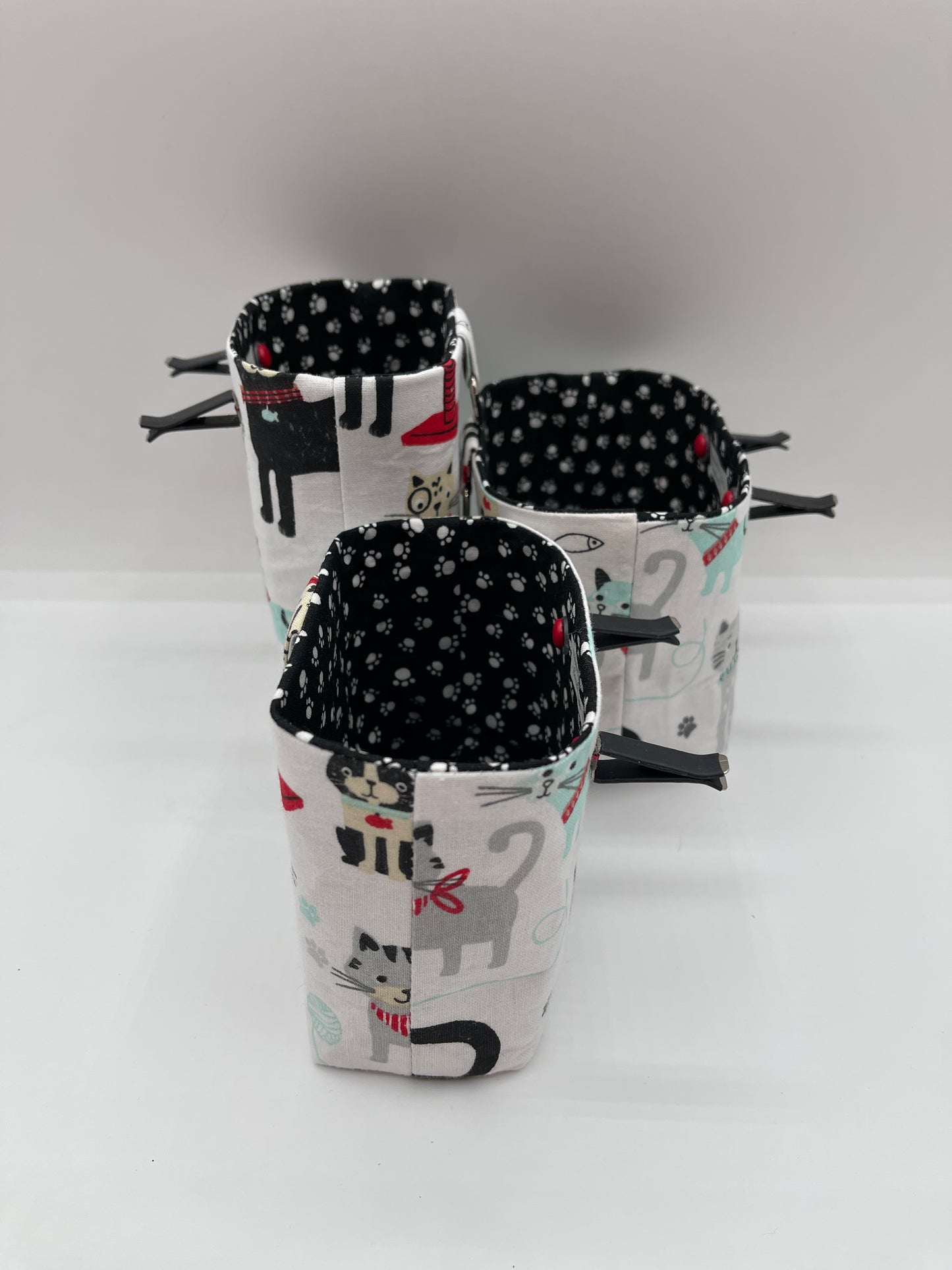 Car Vent Bag - Cats on White