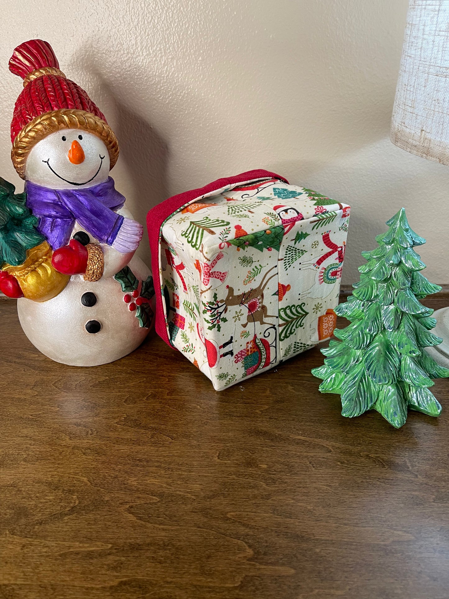 Square Basket - Christmas