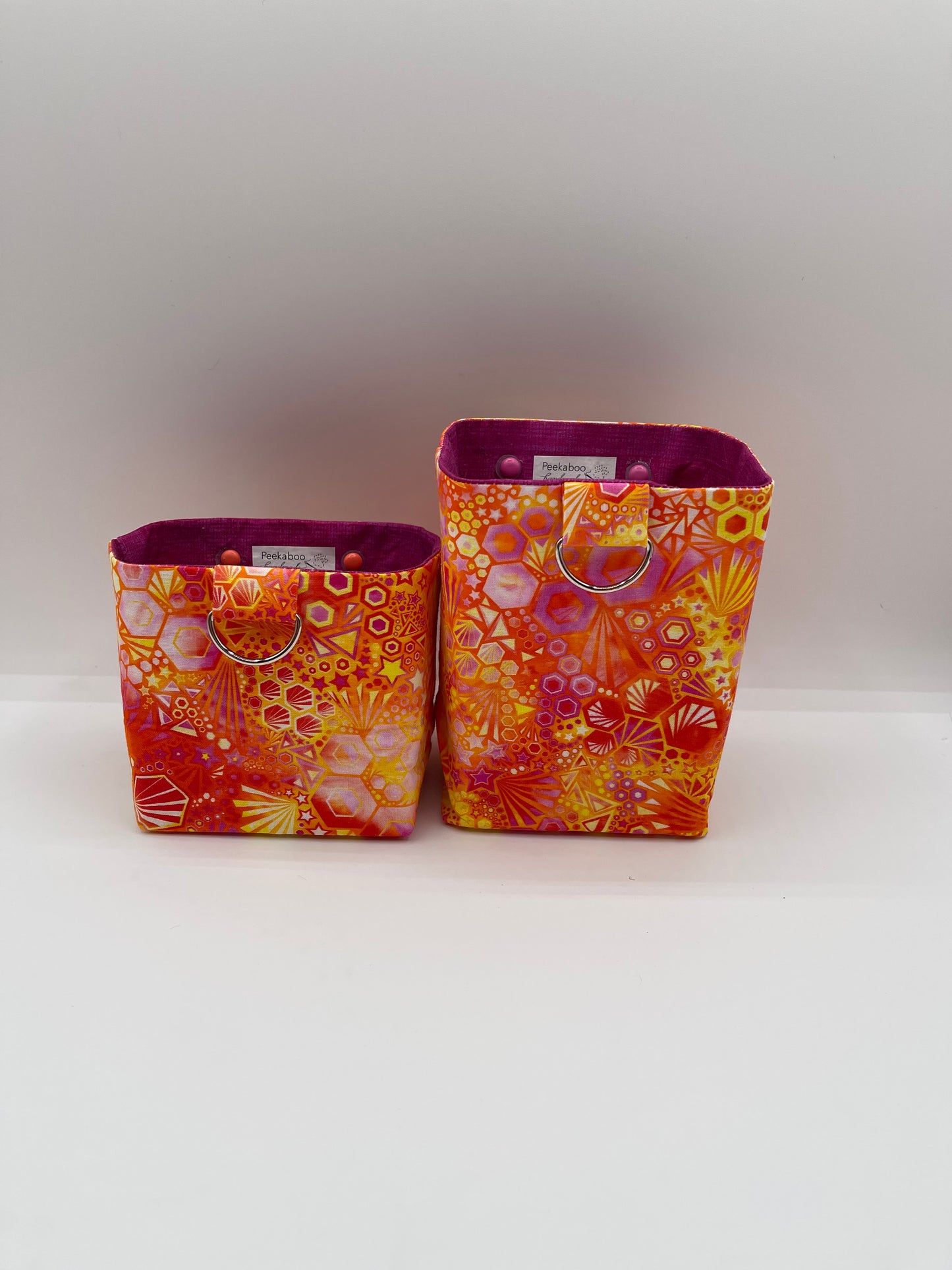 Car Vent Bag - Orange Geometric