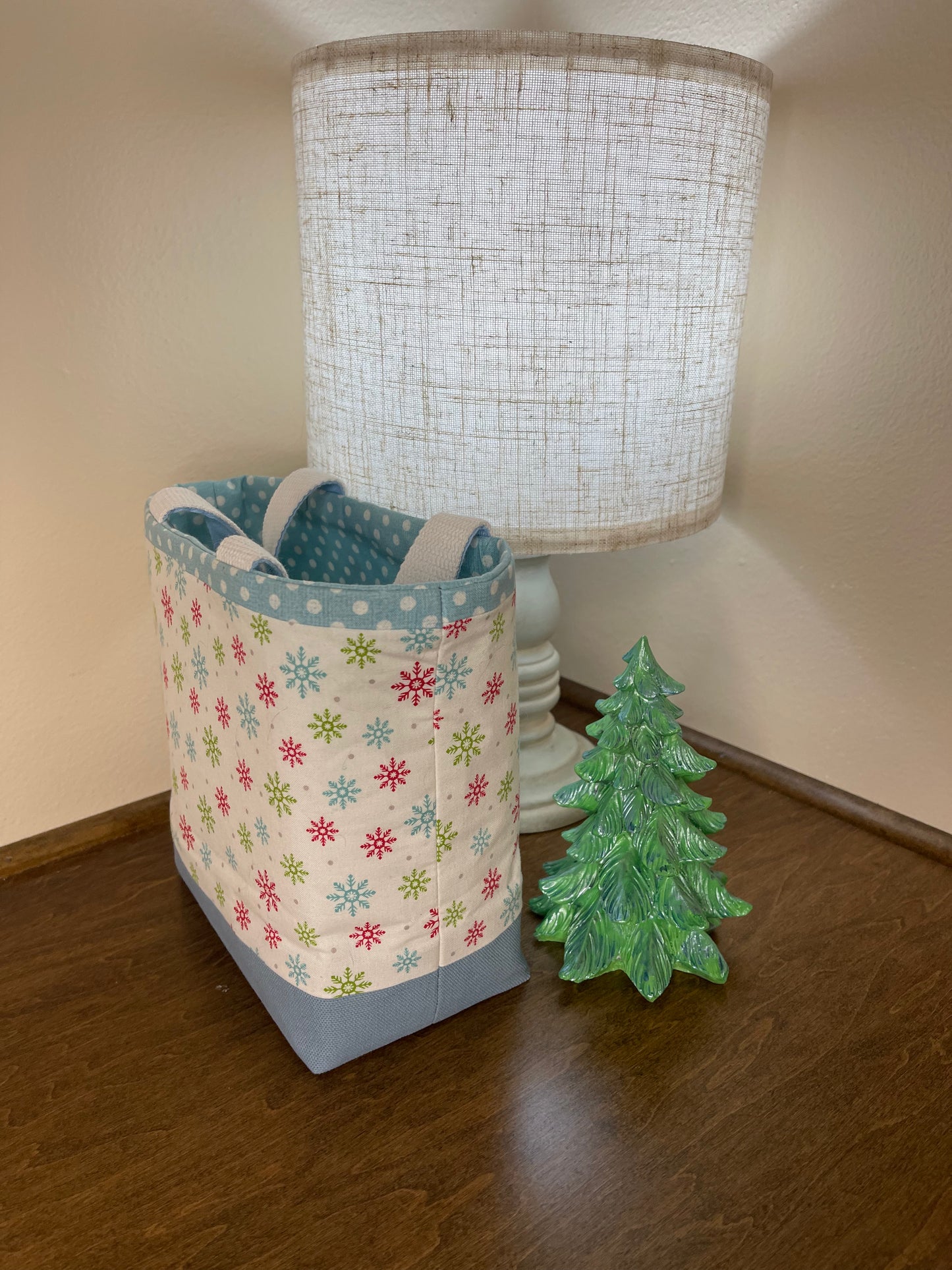 Designer  Tote - Pastel Snowflakes
