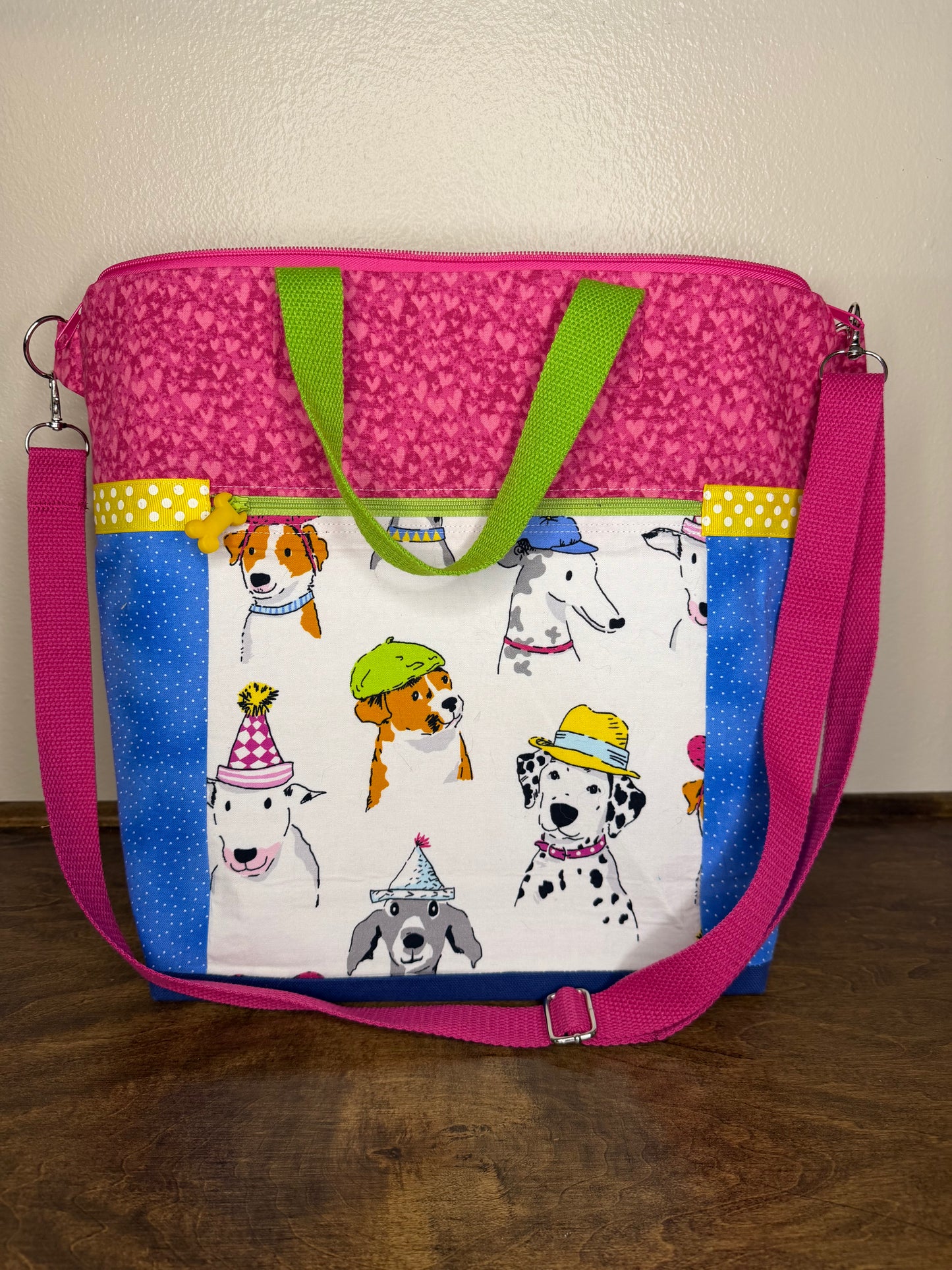 Mary Jane Tote - Dogs with Hats