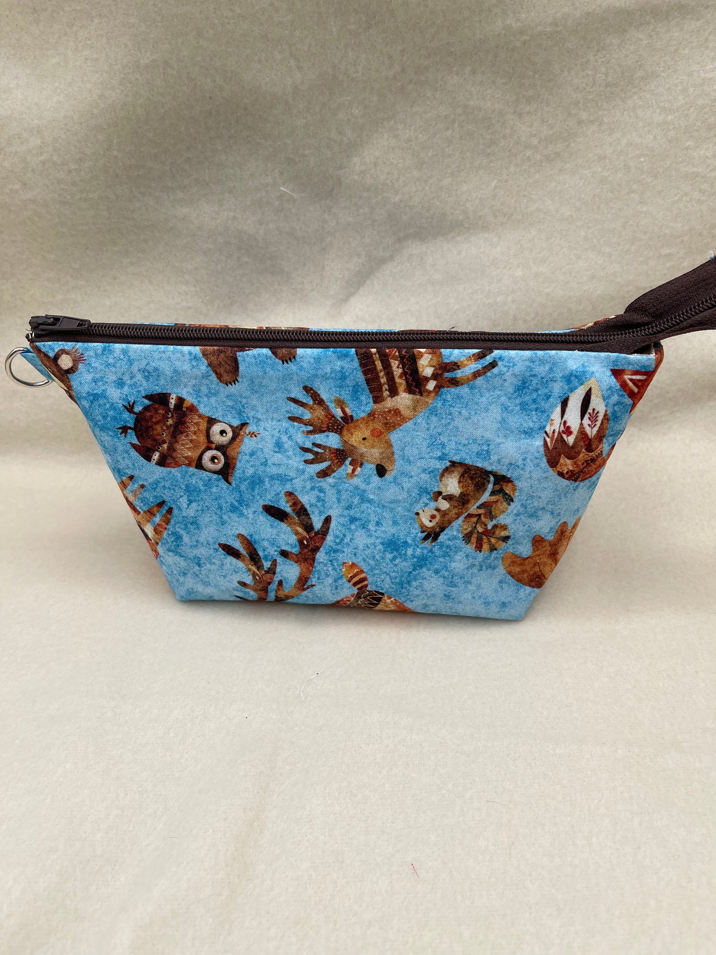 Zipper Bucket Bag - Wacky Woodland Animals