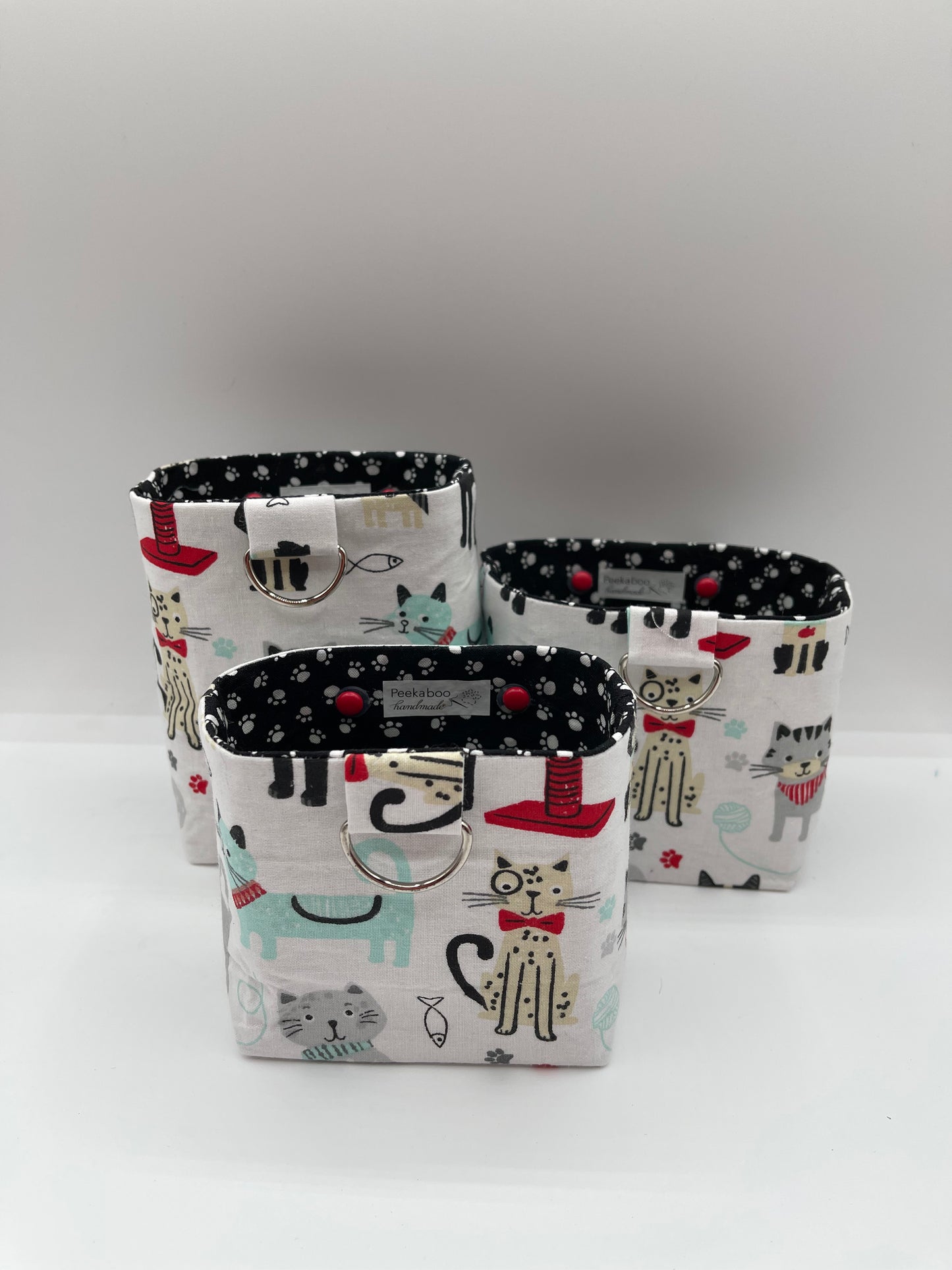 Car Vent Bag - Cats on White