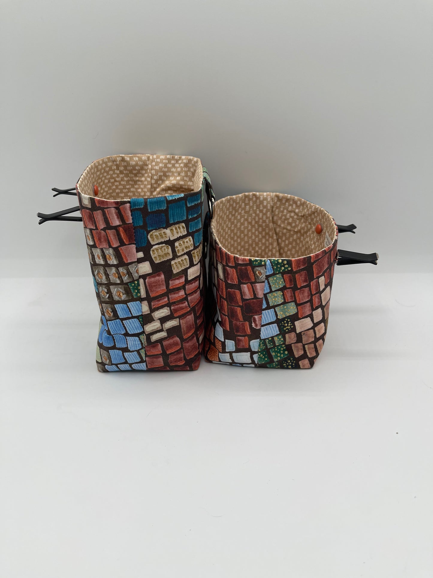 Car Vent Bag - Blue and Brown Blocks