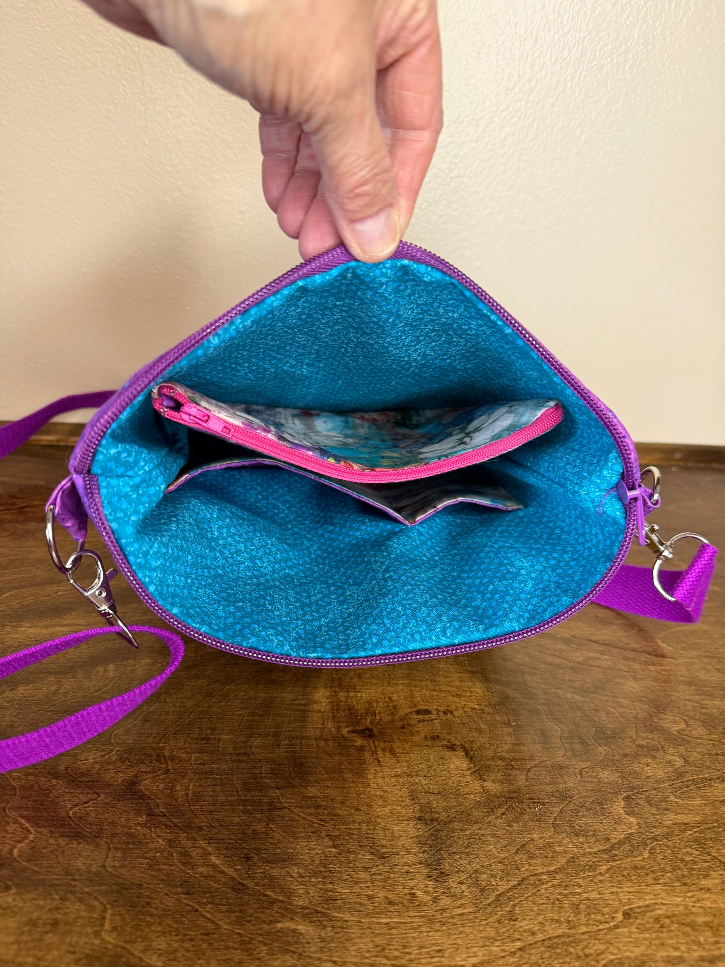 Sally Bag - Abstract Teal