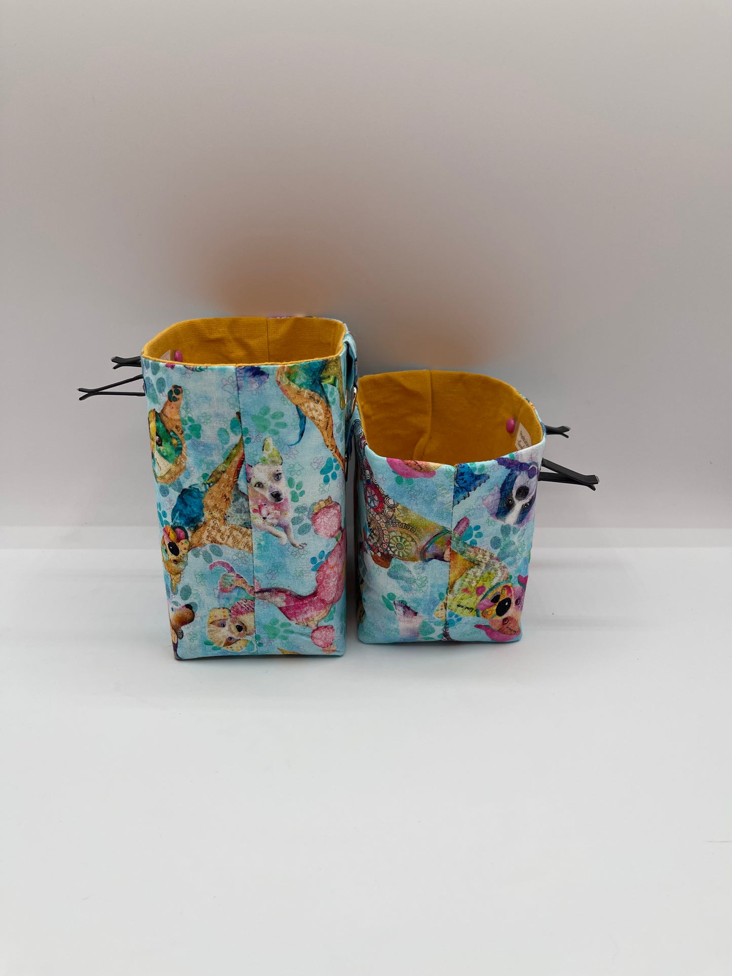 Car Vent Bag - Grunge Dogs on Blue