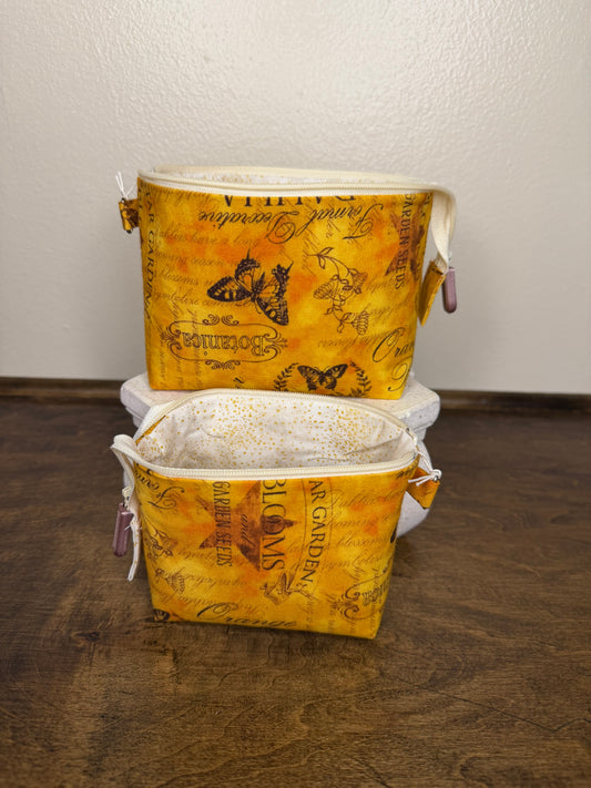 Zipper Bucket Bag - Botanica Gold