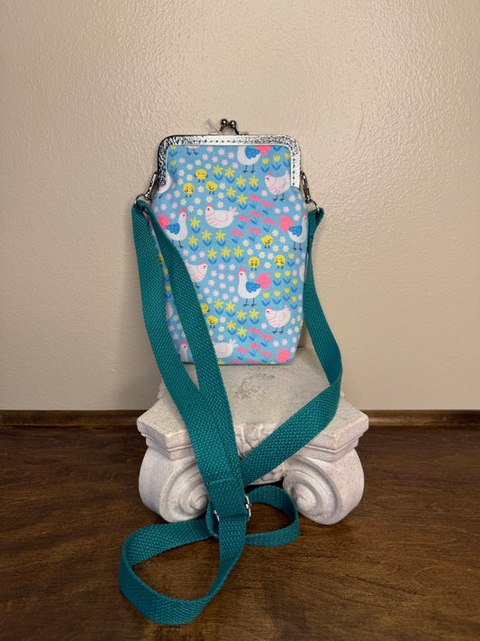 KISP Phone Purse - Cute Chickens