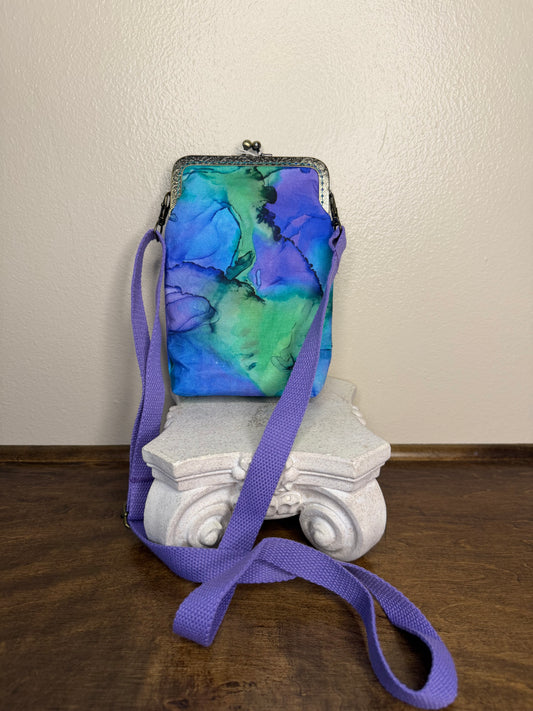 KISP Phone Purse - Blue Marble