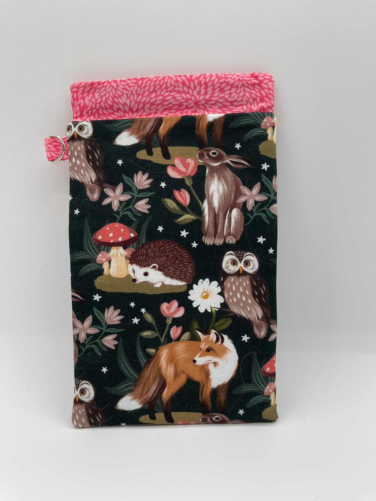 Snappy Bag - Peach Tones Woodland Animals