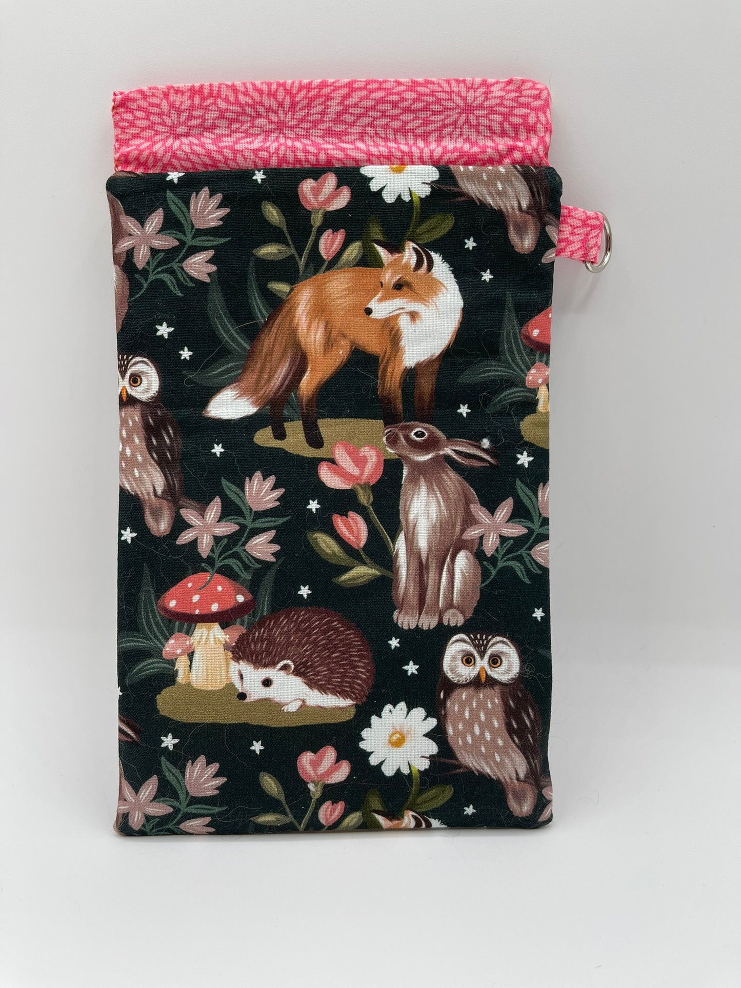 Snappy Bag - Peach Tones Woodland Animals