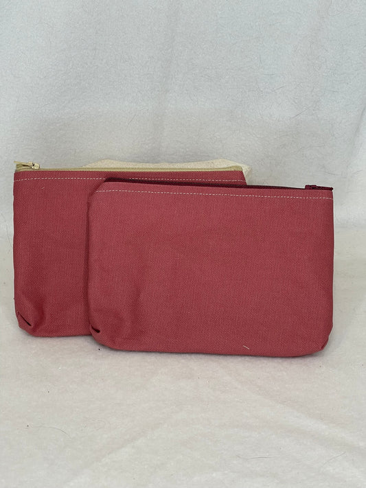 Utility Zipper Bag - Rust