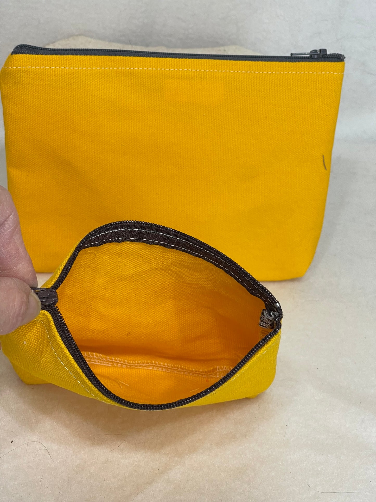 Utility Zipper Bag - Yellow
